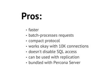Mysql+handlersocket=nosql