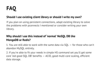 Mysql+handlersocket=nosql