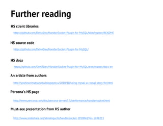 Mysql+handlersocket=nosql