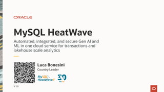 Oracle MySQL HeatWave - Short - Version 3 | PDF