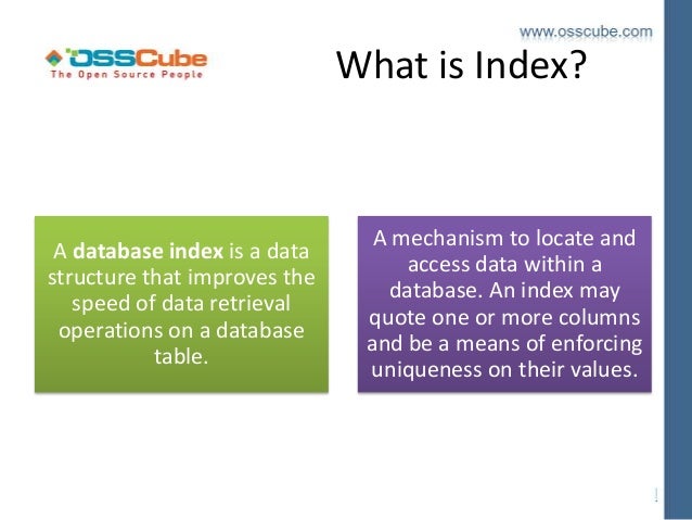 indexing the mysql index key to performance tuning