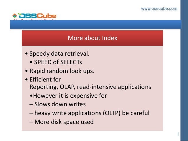indexing the mysql index key to performance tuning