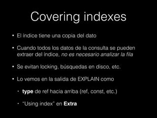 Índices en MySQL | PDF