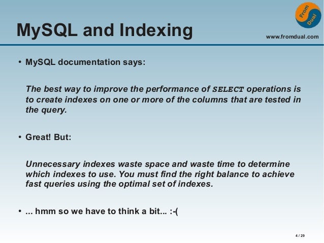 Need For Speed Mysql Indexing