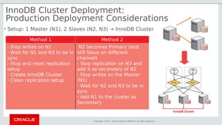 MySQL InnoDB Cluster: High Availability Made Easy! | PDF