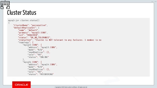 Mysql Innodb Cluster And Group Replication In A Nutshell
