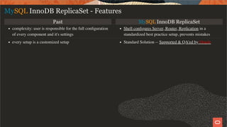 Replica Set Mysql MySQL InnoDB Cluster / ReplicaSet - Tutorial | PDF
