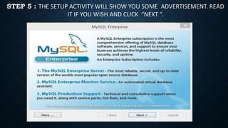 My sql installation | PPTX