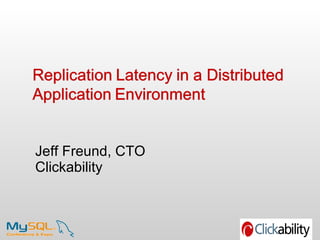 Jeff Freund, CTO Clickability 