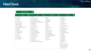 55
NeoClova
금융 공공 방송/통신/IT 유통/제조
 