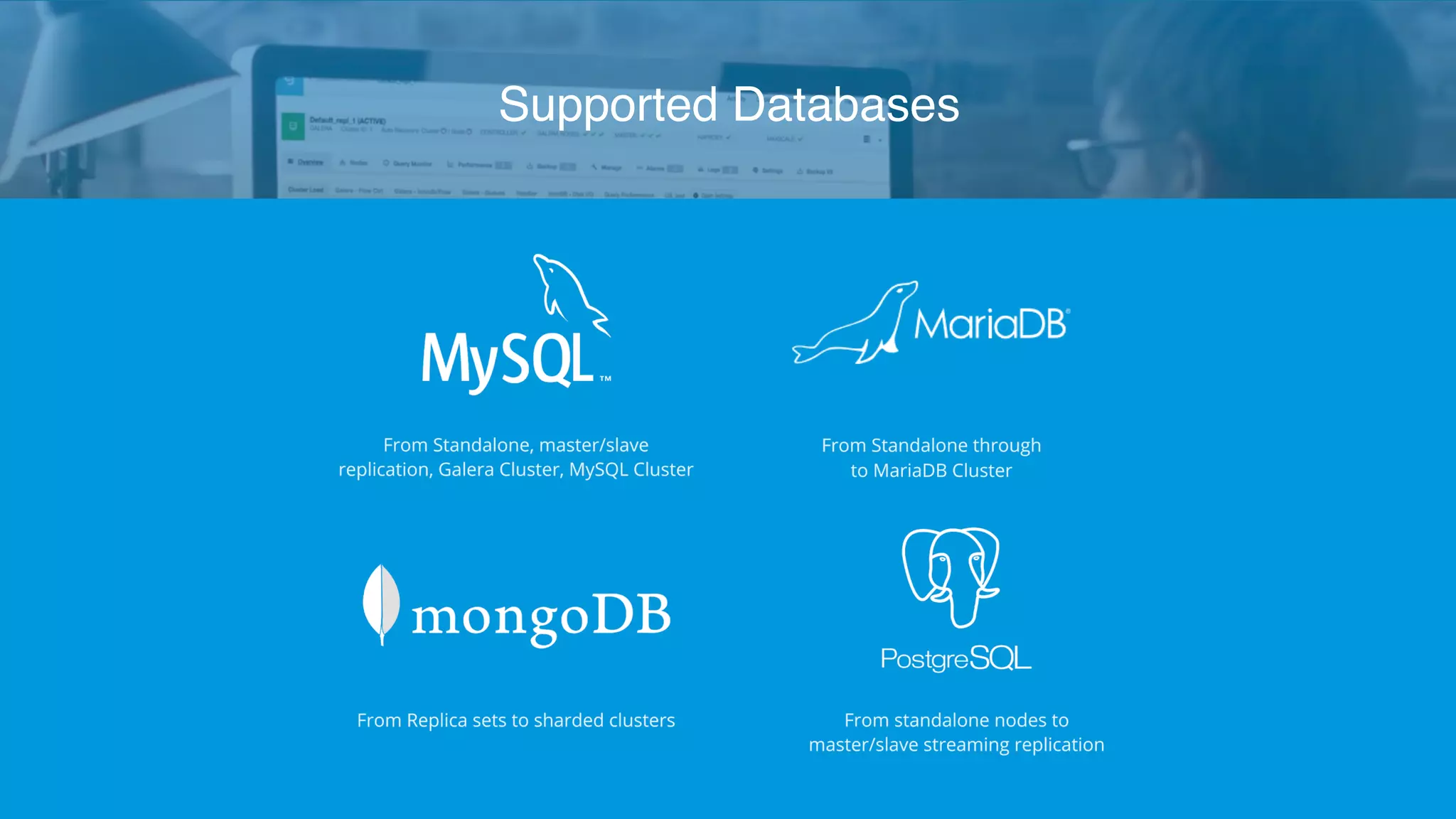 Copyright 2017 Severalnines AB Supported Databases 