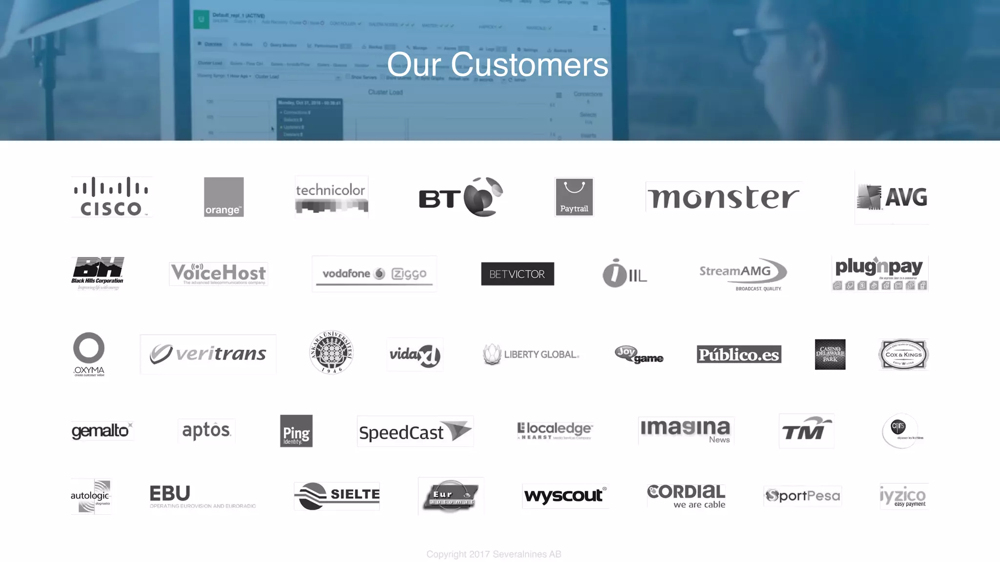 Copyright 2017 Severalnines AB Our Customers 