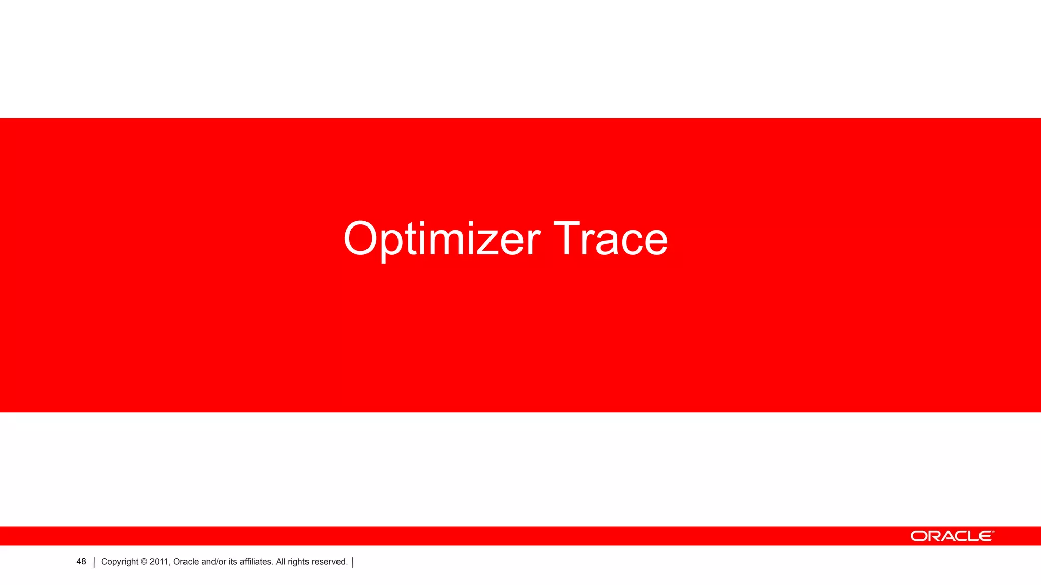 Similar in goals to the “ Oracle Wait Interface ” 