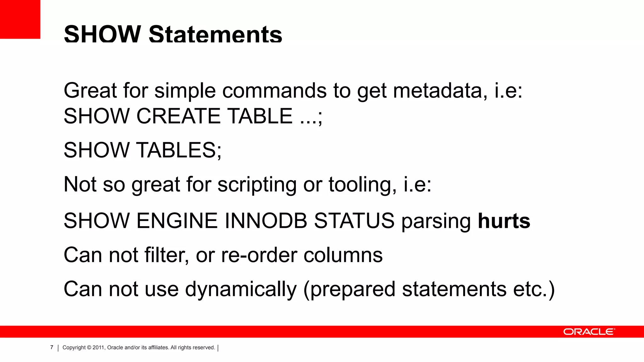 New InnoDB Instrumentation 