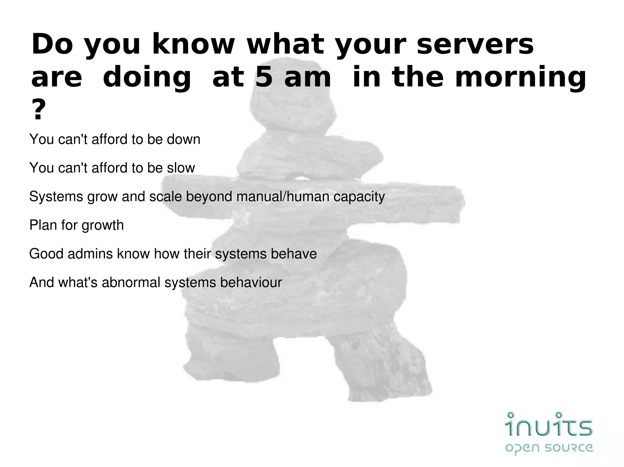 Automating Large Scale Deployment , High Availability 