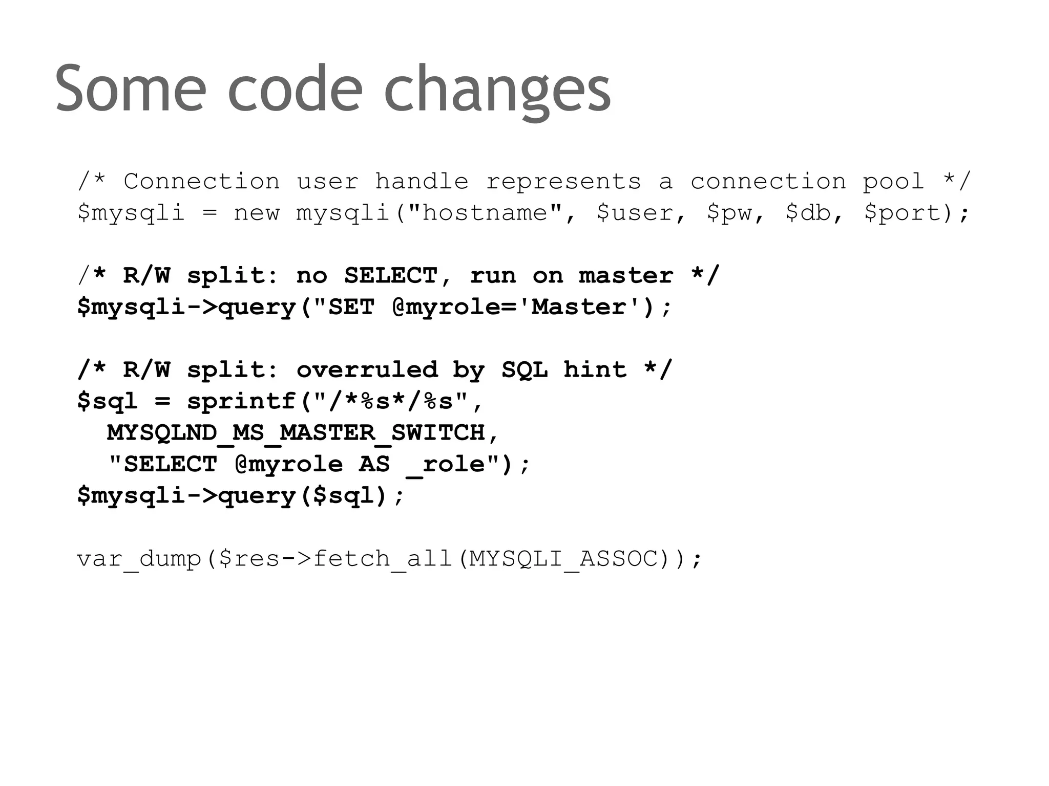 Maintain connection pool 