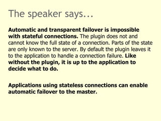 A trouble maker in detail Connection State Connection settings, e.g. charsets 