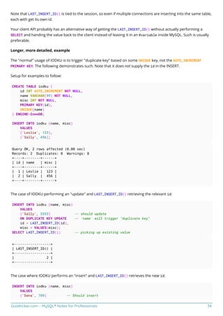 MySQL notes for professionals | PDF