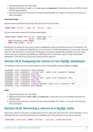 MySQL notes for professionals | PDF