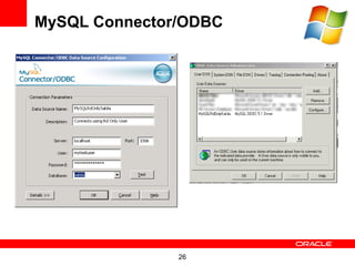 MySQL Connector/ODBC




               26
 
