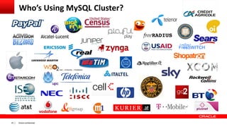 Oracle confidential|25
Who’s Using MySQL Cluster?
 