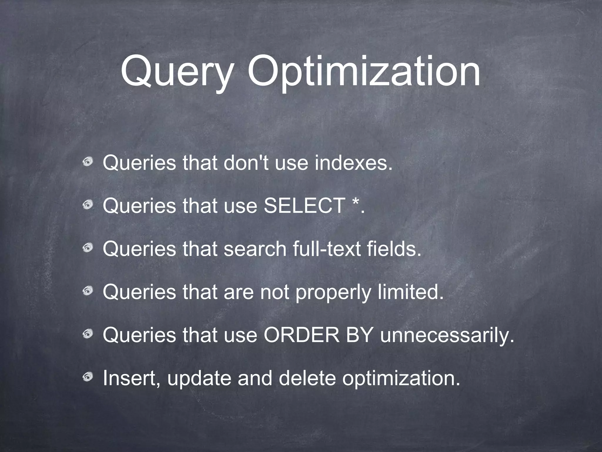 My sql optimization | PPT