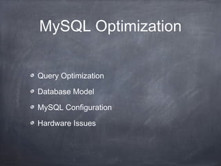 My sql optimization | PPT