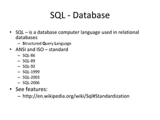 Short Intro to PHP and MySQL | PPT
