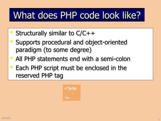 PHPBasicstoMySQLPHP CRUD application .ppt