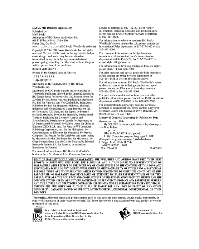 My Sql.Php.Database.Applications | PDF