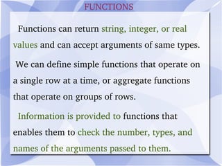 UPDATE  Command: It is used to update the field values using conditions. This is done using 'SET' and the fieldnames to assign new values to them. Syntax: $updateSQL=("UPDATE Tblname SET (fieldname1=value1,fieldname2=value2,...) WHERE fldstudid=IdNumber"); 