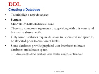 SQL - Data Definition Language | PPT