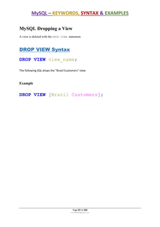 mysql tutorial - mysql by examples for beginners | pdf... MYSQL Practical Tutorial.pdf