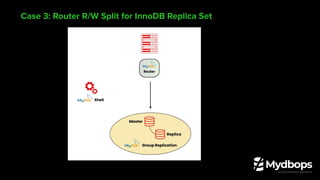 Case 3: Router R/W Split for InnoDB Replica Set
 