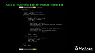 Case 3: Router R/W Split for InnoDB Replica Set
 