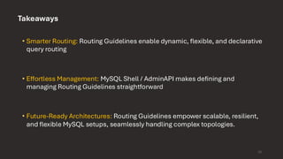 Routing Guidelines: Unlocking Smarter Query Routing in MySQL ...