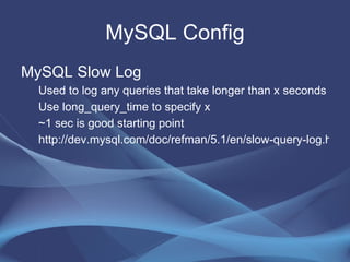 MySQL Scaling Presentation