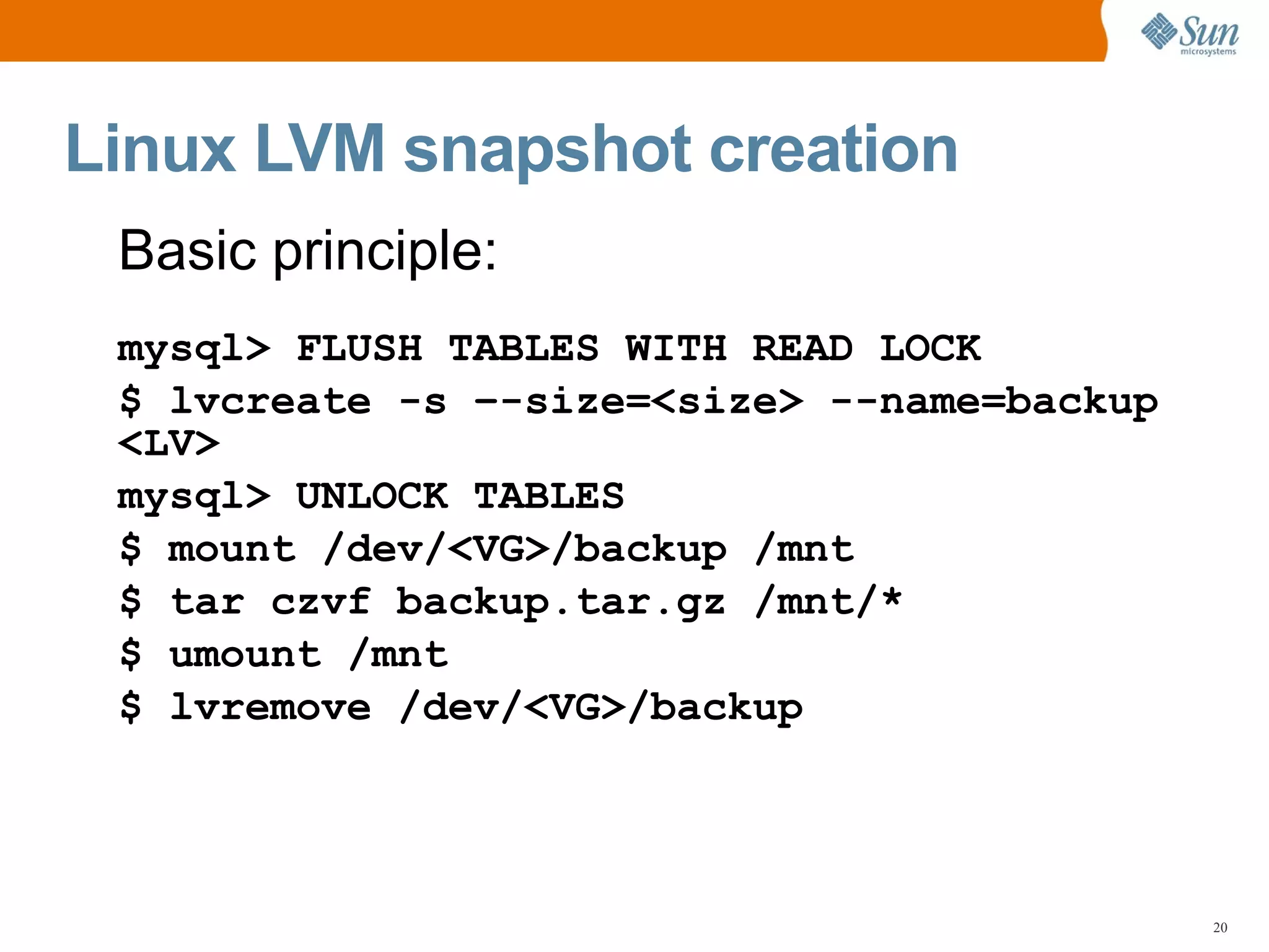MySQL Server Backup, Restoration, and Disaster Recovery Planning