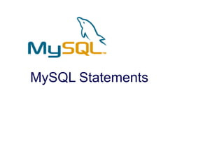 My sql statements by okello erick | PPT