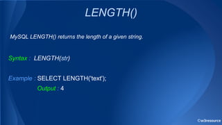 MySQL String Functions.pptx