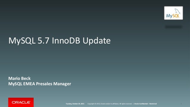 Mysql 5 7 Focus On Innodb