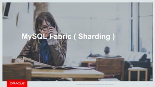 MySQL Fabric ( Sharding ) 
Copyright © 2014 Oracle and/or its affiliates. All rights reserved. | 
45 
 
