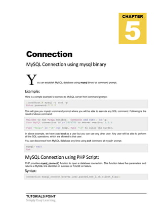 Mysql tutorial | PDF