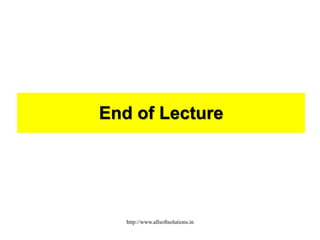 End of Lecture
http://www.allsoftsolutions.in
 