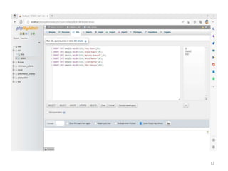 MySQL with PHP | PPTX