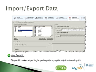 Mysql workbench 5 | PPTX