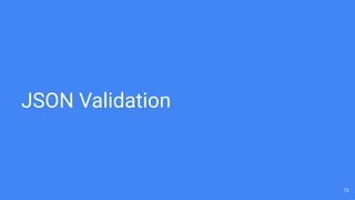 JSON Validation
72
 