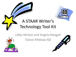 A STAAR Writer’s
   Technology Tool Kit
Libby McGee and Angela Steagall
       Tuloso-Midway ISD
 