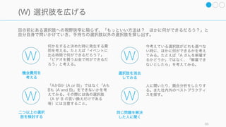 Process
86
を持つ
意思決定の
 