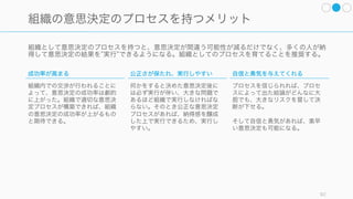 1. 個人の意思決定プロセスを持つ
92
 